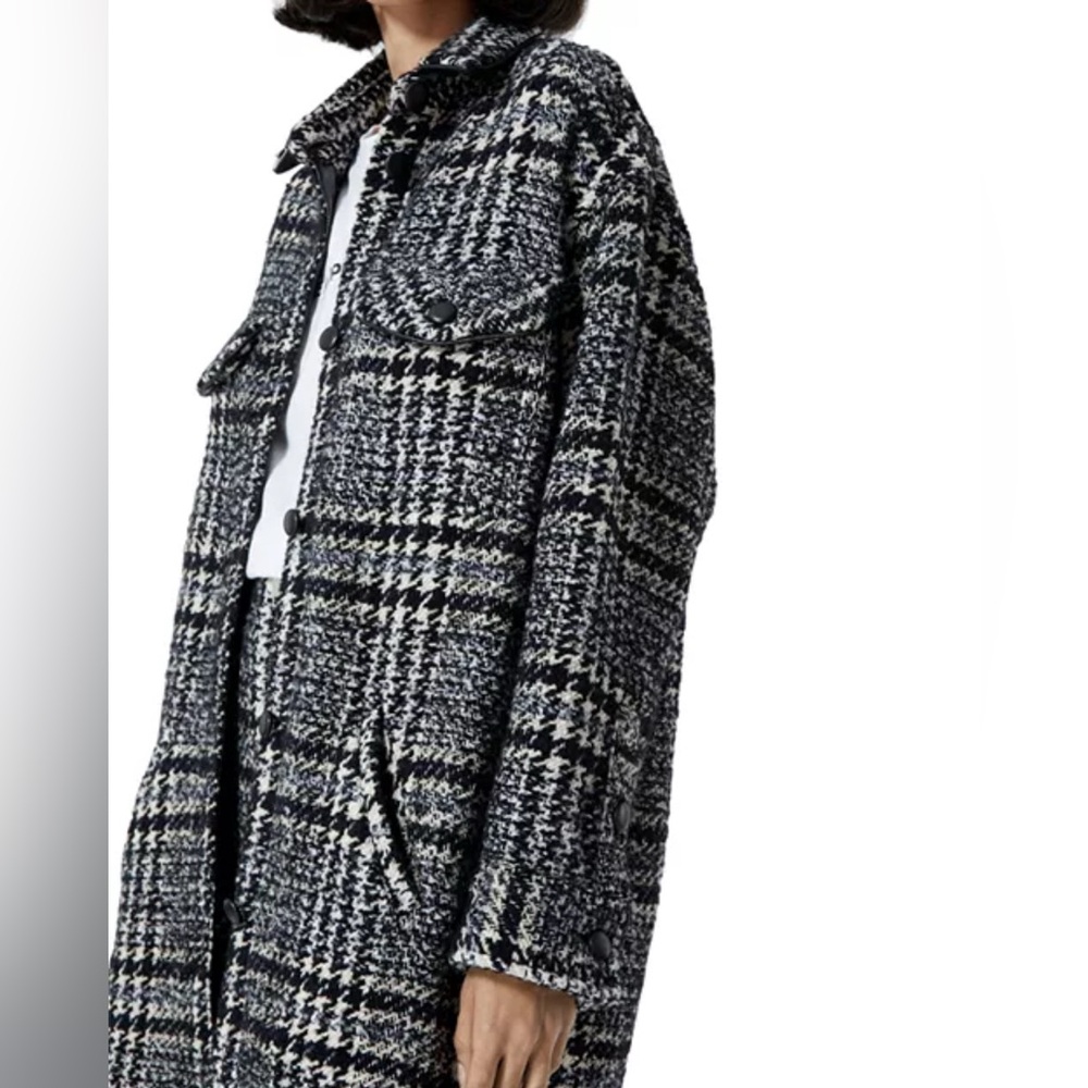 The Kooples Oversized Tweed Wool Blend Shacket - Picture 5 of 10